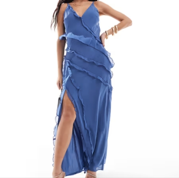 Abercrombie & Fitch Blue Maxi Dress - Picture 11 of 11